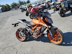 Salvage motorcycles for sale at Martinez, CA auction: 2018 KTM 390 Duke