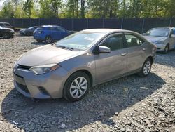 Salvage cars for sale from Copart Waldorf, MD: 2015 Toyota Corolla L