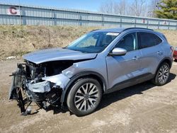 Salvage cars for sale from Copart Davison, MI: 2022 Ford Escape Titanium