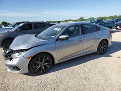 Salvage cars for sale at San Antonio, TX auction: 2019 Honda Civic Sport