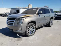 Salvage cars for sale at New Orleans, LA auction: 2017 Cadillac Escalade Premium Luxury