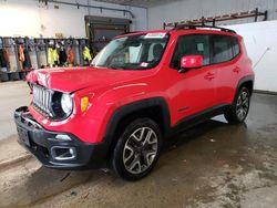 Salvage cars for sale from Copart Candia, NH: 2017 Jeep Renegade Latitude