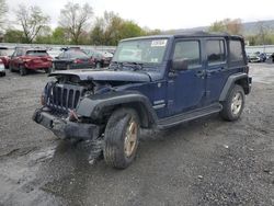 Salvage cars for sale at Grantville, PA auction: 2013 Jeep Wrangler Unlimited Sport