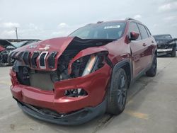 Salvage cars for sale from Copart Grand Prairie, TX: 2017 Jeep Cherokee Latitude