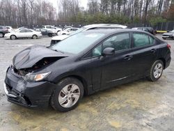 Salvage cars for sale from Copart Waldorf, MD: 2013 Honda Civic LX