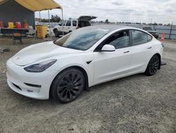 Salvage cars for sale at Antelope, CA auction: 2021 Tesla Model 3