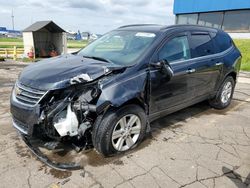 Salvage cars for sale at Woodhaven, MI auction: 2014 Chevrolet Traverse LT