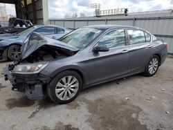 Salvage cars for sale at Kansas City, KS auction: 2015 Honda Accord EXL