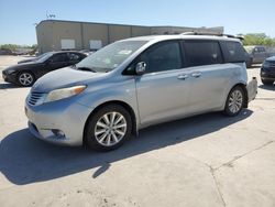 Vehiculos salvage en venta de Copart Wilmer, TX: 2011 Toyota Sienna XLE