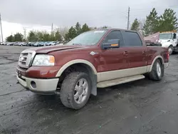 Ford F-150 salvage cars for sale: 2007 Ford F150 Supercrew