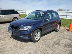 Salvage cars for sale at Mcfarland, WI auction: 2016 Volkswagen Tiguan S