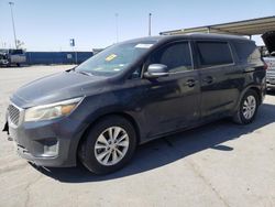 Salvage cars for sale at Anthony, TX auction: 2015 KIA Sedona LX