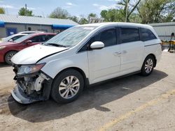 Salvage cars for sale at Wichita, KS auction: 2016 Honda Odyssey EXL