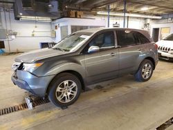 Salvage cars for sale at Wheeling, IL auction: 2009 Acura MDX Technology