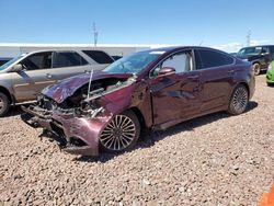 Salvage cars for sale from Copart Phoenix, AZ: 2017 Ford Fusion Titanium Phev