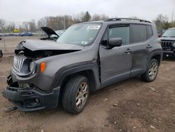 Salvage cars for sale from Copart Chalfont, PA: 2017 Jeep Renegade Latitude