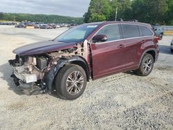 Salvage cars for sale from Copart Concord, NC: 2018 Toyota Highlander LE