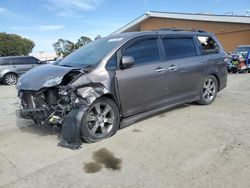 Salvage cars for sale at Hayward, CA auction: 2016 Toyota Sienna SE