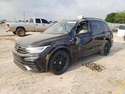 Vehiculos salvage en venta de Copart Oklahoma City, OK: 2022 Volkswagen Tiguan SE R-LINE Black