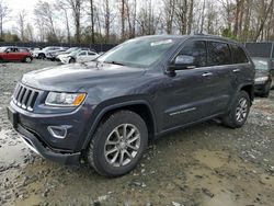 Salvage cars for sale from Copart Waldorf, MD: 2014 Jeep Grand Cherokee Limited