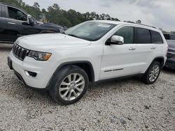 Salvage cars for sale at Houston, TX auction: 2017 Jeep Grand Cherokee Limited