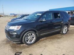 Salvage cars for sale at Woodhaven, MI auction: 2018 Ford Explorer XLT