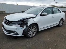 Salvage cars for sale at New Britain, CT auction: 2017 Volkswagen Jetta SEL
