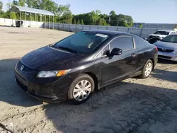 Salvage cars for sale from Copart Spartanburg, SC: 2012 Honda Civic LX