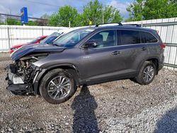Salvage cars for sale from Copart Walton, KY: 2019 Toyota Highlander Hybrid