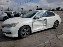 Honda Accord Sport salvage cars for sale: 2017 Honda Accord Sport