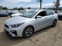 Salvage cars for sale from Copart San Martin, CA: 2021 KIA Forte FE