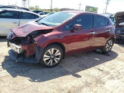 Salvage cars for sale at Chicago Heights, IL auction: 2016 Nissan Leaf SV
