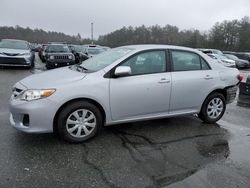 Salvage cars for sale from Copart Exeter, RI: 2011 Toyota Corolla Base