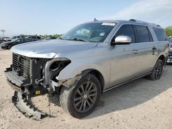 Salvage cars for sale from Copart Houston, TX: 2020 Ford Expedition Max Limited