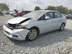 Salvage cars for sale from Copart Mebane, NC: 2012 Honda Civic EXL