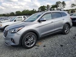 Salvage cars for sale from Copart Byron, GA: 2017 Hyundai Santa FE SE Ultimate