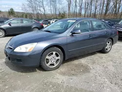 Salvage cars for sale at Candia, NH auction: 2007 Honda Accord Hybrid