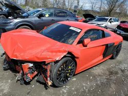Salvage cars for sale from Copart Marlboro, NY: 2017 Audi R8 5.2 Quattro