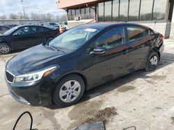 Salvage cars for sale from Copart Fort Wayne, IN: 2018 KIA Forte LX