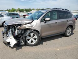 Salvage cars for sale at Pennsburg, PA auction: 2016 Subaru Forester 2.5I Premium