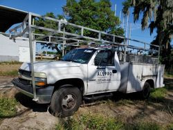 Salvage cars for sale from Copart Riverview, FL: 2002 Chevrolet Silverado C3500