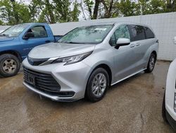 Salvage cars for sale from Copart Bridgeton, MO: 2021 Toyota Sienna LE