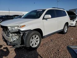 Salvage cars for sale from Copart Phoenix, AZ: 2012 Toyota Highlander Base