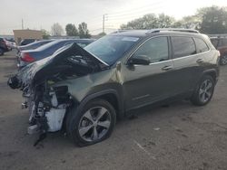 Salvage cars for sale at Moraine, OH auction: 2019 Jeep Cherokee Limited
