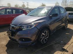 Salvage cars for sale at Elgin, IL auction: 2019 Honda HR-V Sport