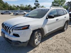 Jeep Cherokee Sport salvage cars for sale: 2015 Jeep Cherokee Sport