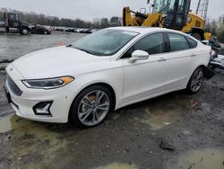 Salvage cars for sale from Copart Windsor, NJ: 2019 Ford Fusion Titanium