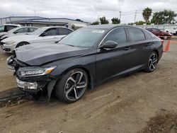 Salvage cars for sale from Copart San Diego, CA: 2018 Honda Accord Sport