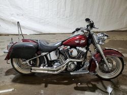 Salvage motorcycles for sale at Ebensburg, PA auction: 2008 Harley-Davidson Flstn