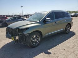 Salvage cars for sale at Indianapolis, IN auction: 2016 Infiniti QX60